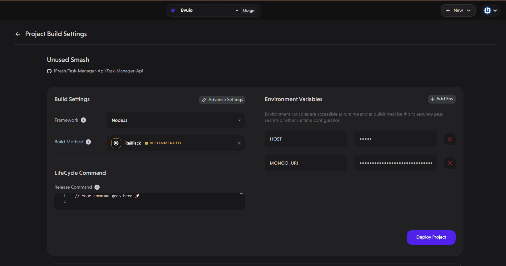 Add Env