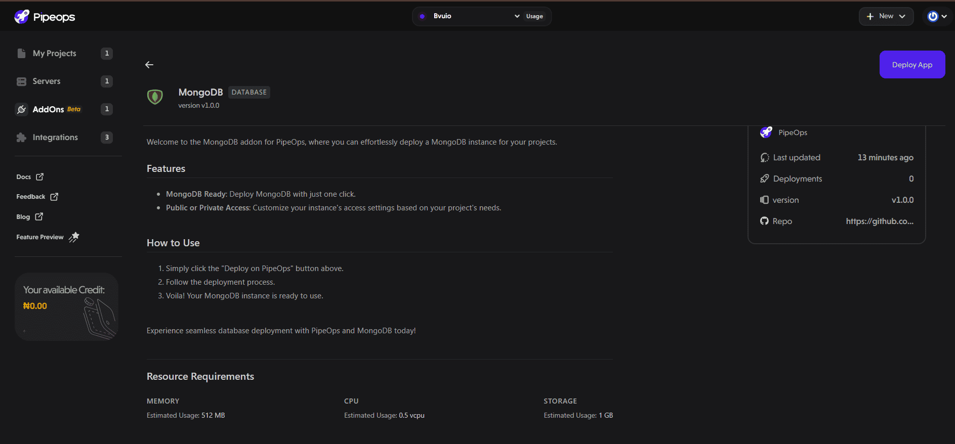 Deploy App