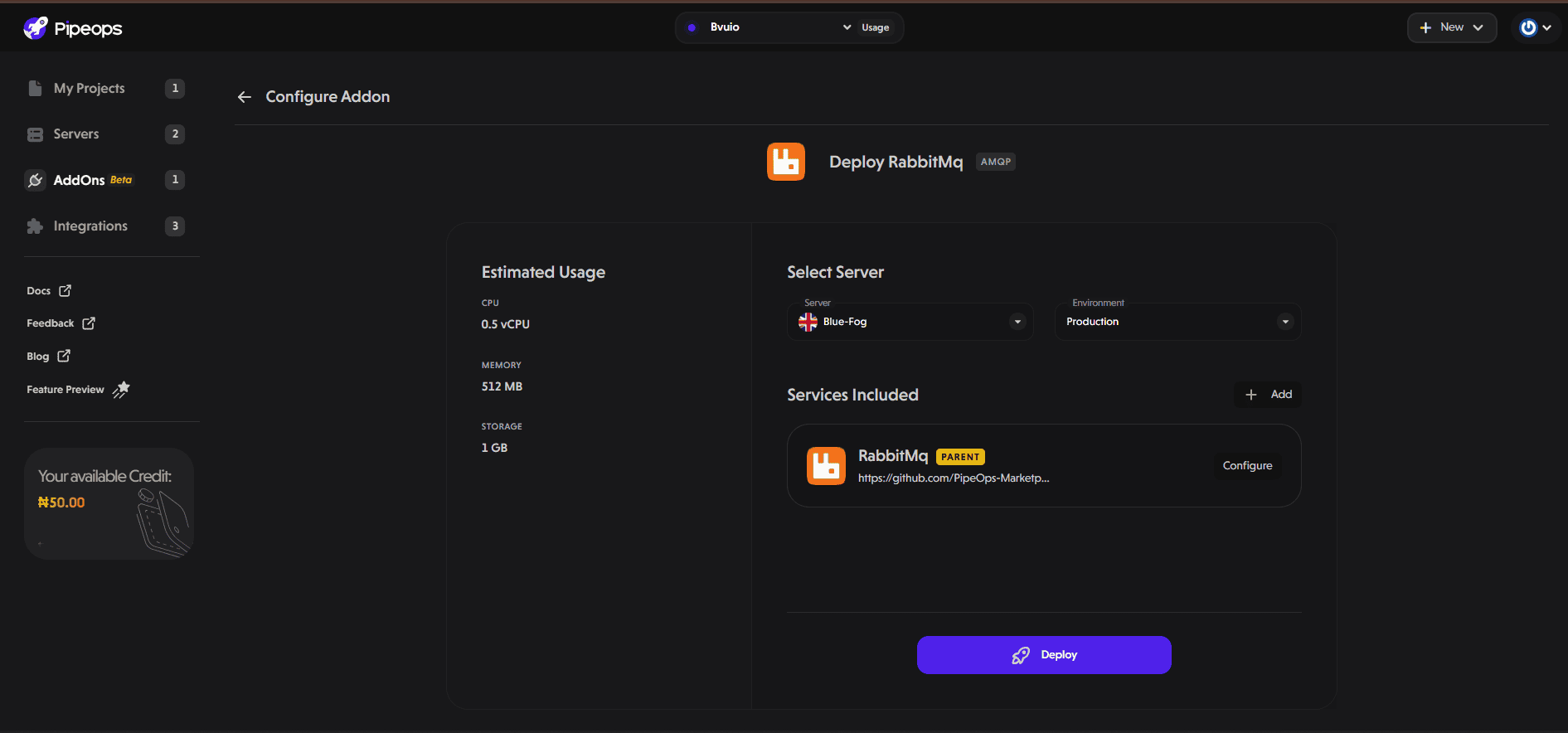 Deploy RabbitMQ