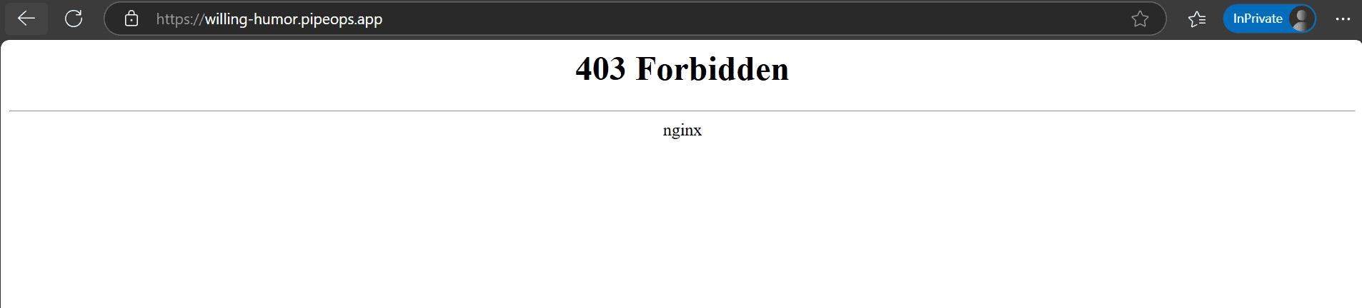 403 Error