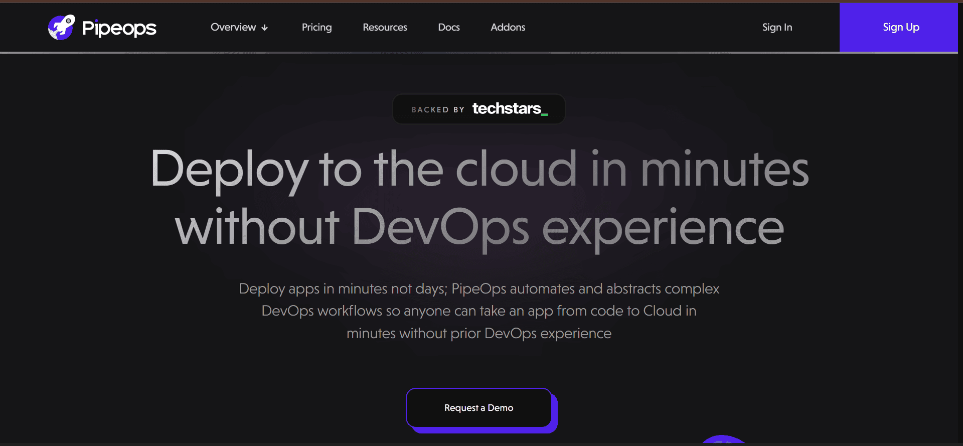 landing page