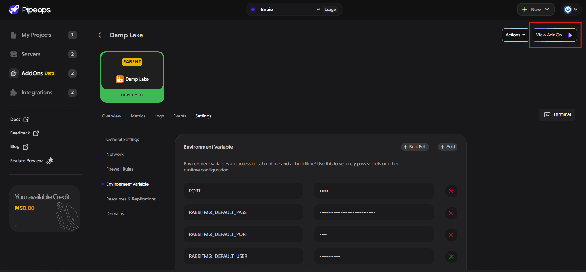 View RabbitMQ
