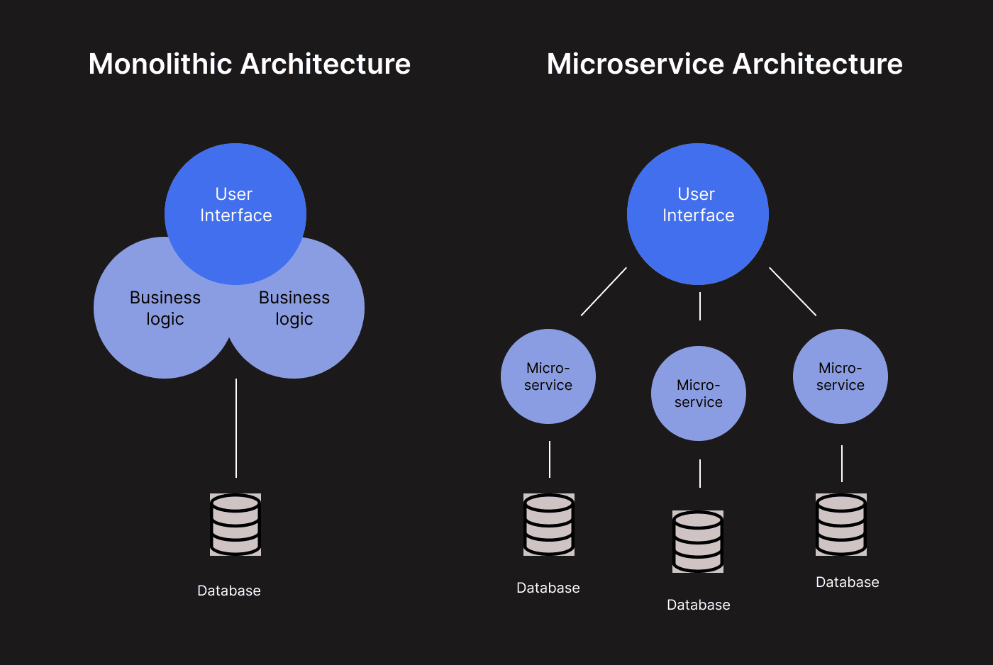 Monolithic vs Microservice Architecture