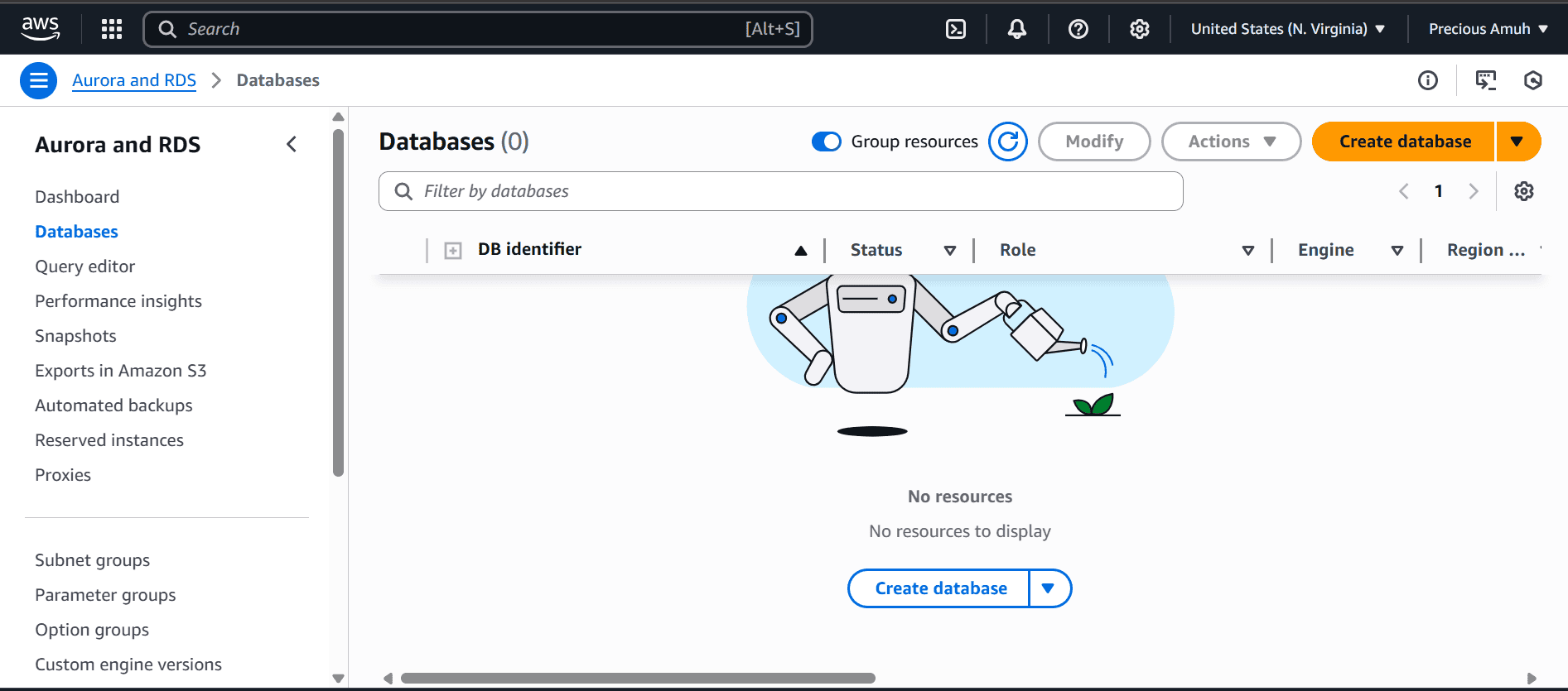 create database