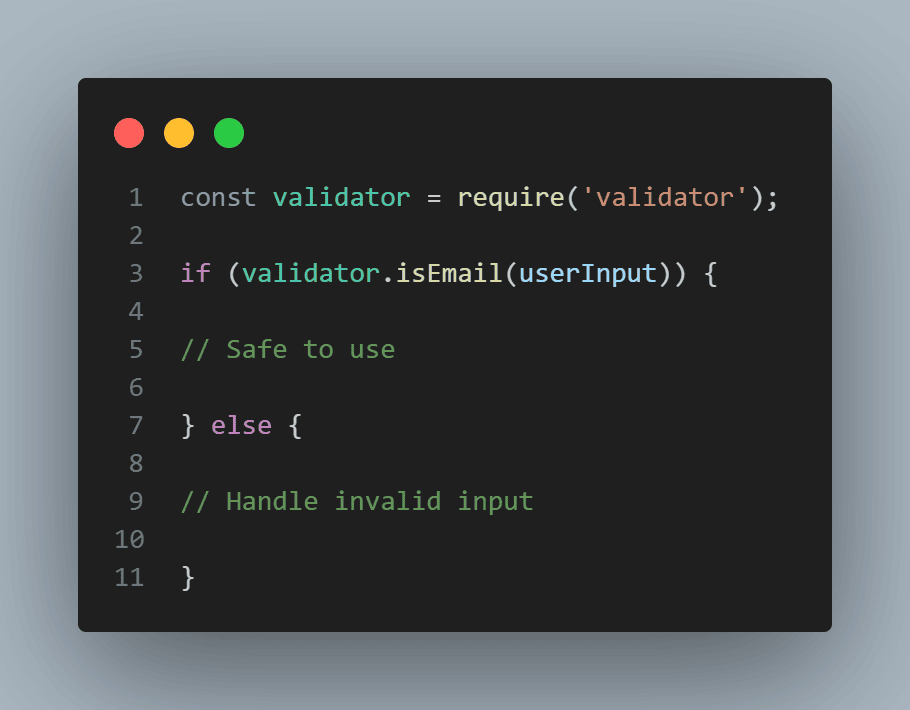 Validation and sanitization